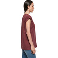 Cherry - Lifestyle - Build Your Brand Womens-Ladies Organic Extended Shoulder T-Shirt