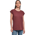 Cherry - Pack Shot - Build Your Brand Womens-Ladies Organic Extended Shoulder T-Shirt