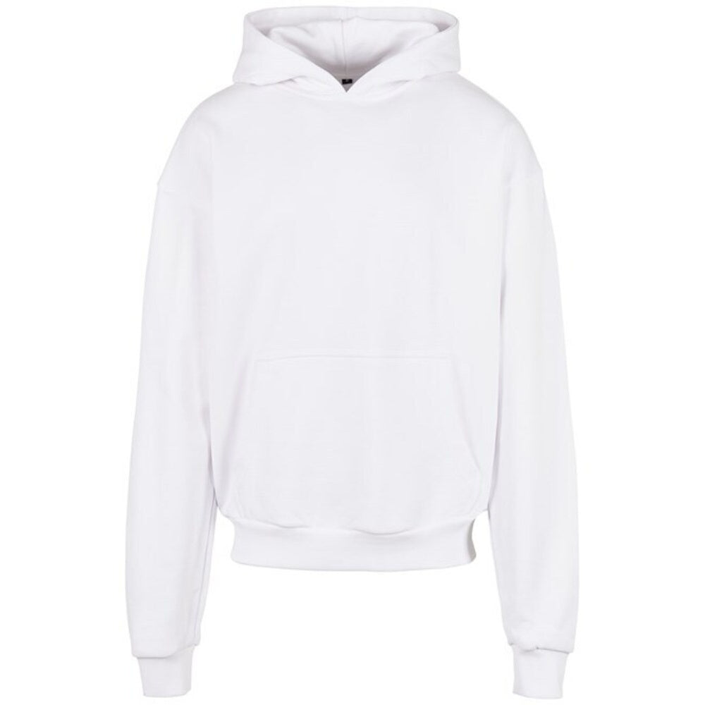 White - Front - Build Your Brand Mens Ultra Heavyweight Hoodie