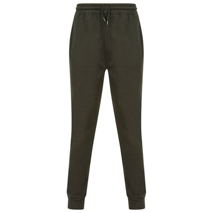 Olive Green - Front - Tombo Unisex Adult Athleisure Jogging Bottoms
