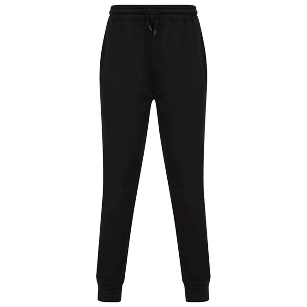 Black - Front - Tombo Unisex Adult Athleisure Jogging Bottoms