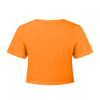 Orange - Back - TriDri Womens-Ladies Crop Top