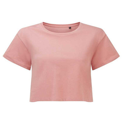 Dusky Pink - Front - TriDri Womens-Ladies Crop Top