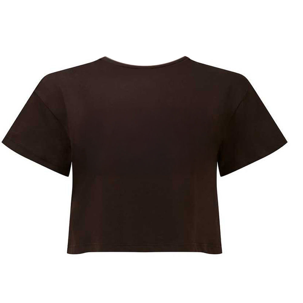 Chocolate - Back - TriDri Womens-Ladies Crop Top