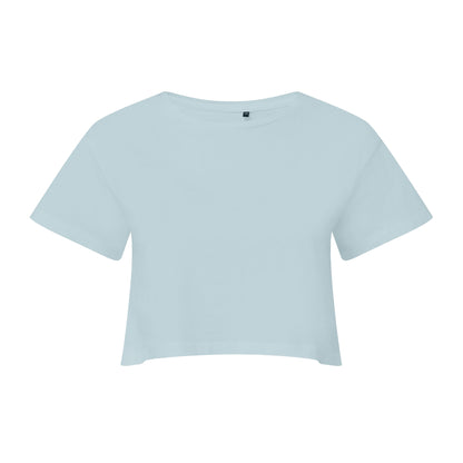 Sky Blue - Front - TriDri Womens-Ladies Crop Top
