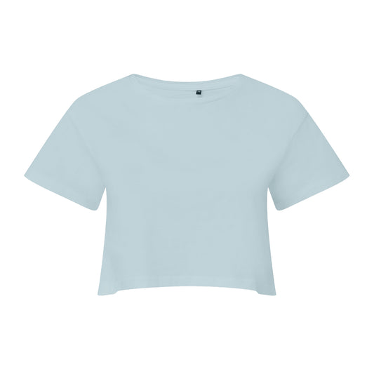 Sky Blue - Front - TriDri Womens-Ladies Crop Top