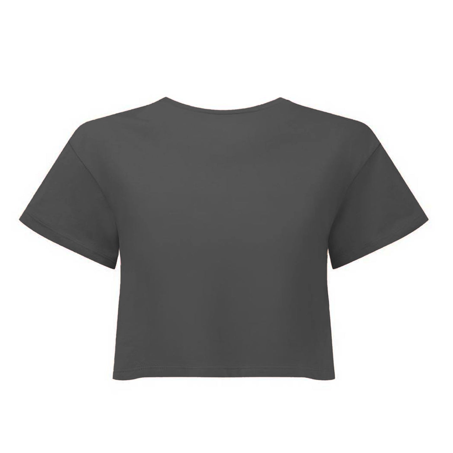 Charcoal - Back - TriDri Womens-Ladies Crop Top