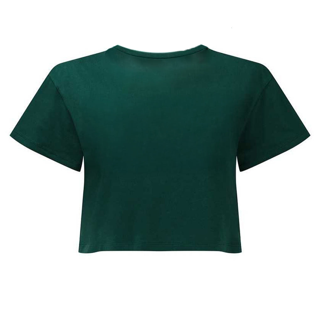 Teal - Back - TriDri Womens-Ladies Crop Top