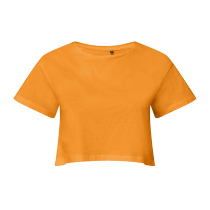 Orange - Front - TriDri Womens-Ladies Crop Top