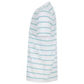 White-Duck Egg Blue - Side - Front Row Mens Striped T-Shirt
