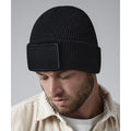 Black - Back - Beechfield Unisex Adult Beanie