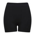 Black - Front - Tombo Womens-Ladies Seamless Shorts