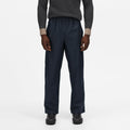 Navy - Back - Regatta Mens Stormflex II Waterproof Over Trousers