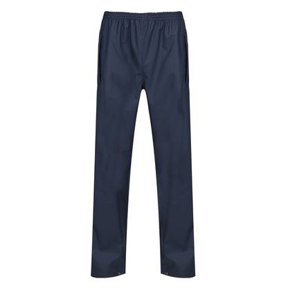 Navy - Front - Regatta Mens Stormflex II Waterproof Over Trousers