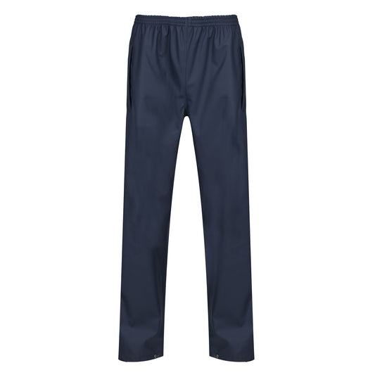 Navy - Front - Regatta Mens Stormflex II Waterproof Over Trousers