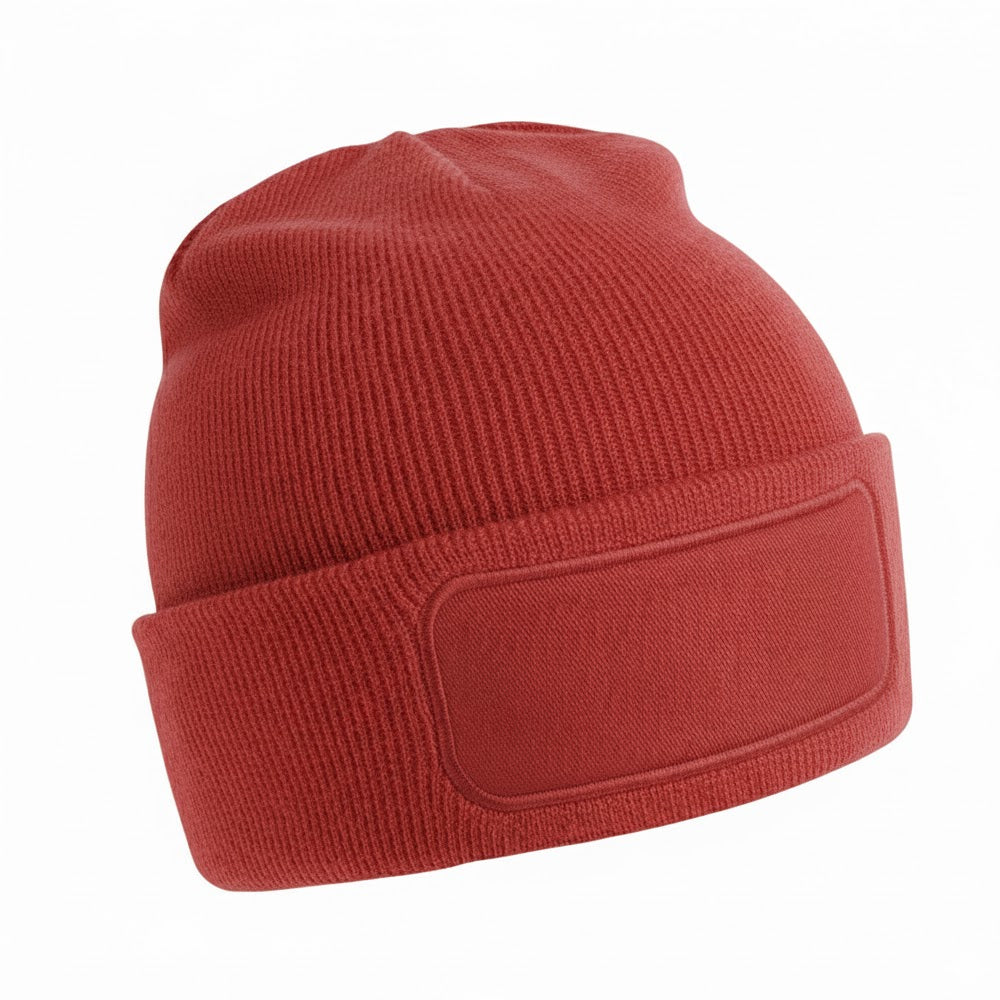 Classic Red - Front - Beechfield Original Patchwork Recycled Beanie