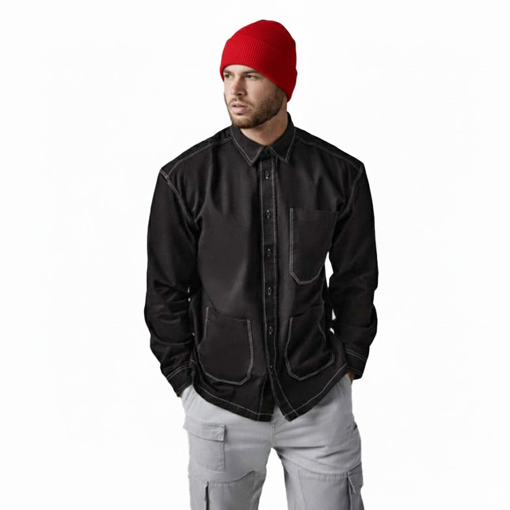 Classic Red - Back - Beechfield Original Patchwork Recycled Beanie