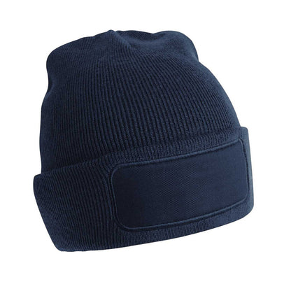 French Navy - Front - Beechfield Original Patchwork Recycled Beanie