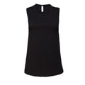 Black - Front - Bella + Canvas Womens-Ladies Muscle Jersey Tank Top