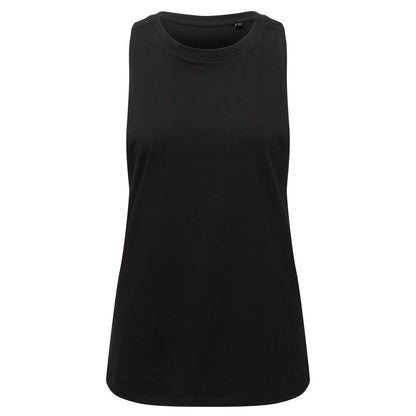 Black - Front - TriDri Womens-Ladies Organic Tank Top