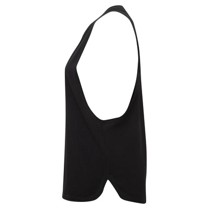 Black - Side - TriDri Womens-Ladies Organic Tank Top