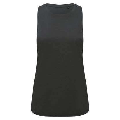 Charcoal - Front - TriDri Womens-Ladies Organic Tank Top