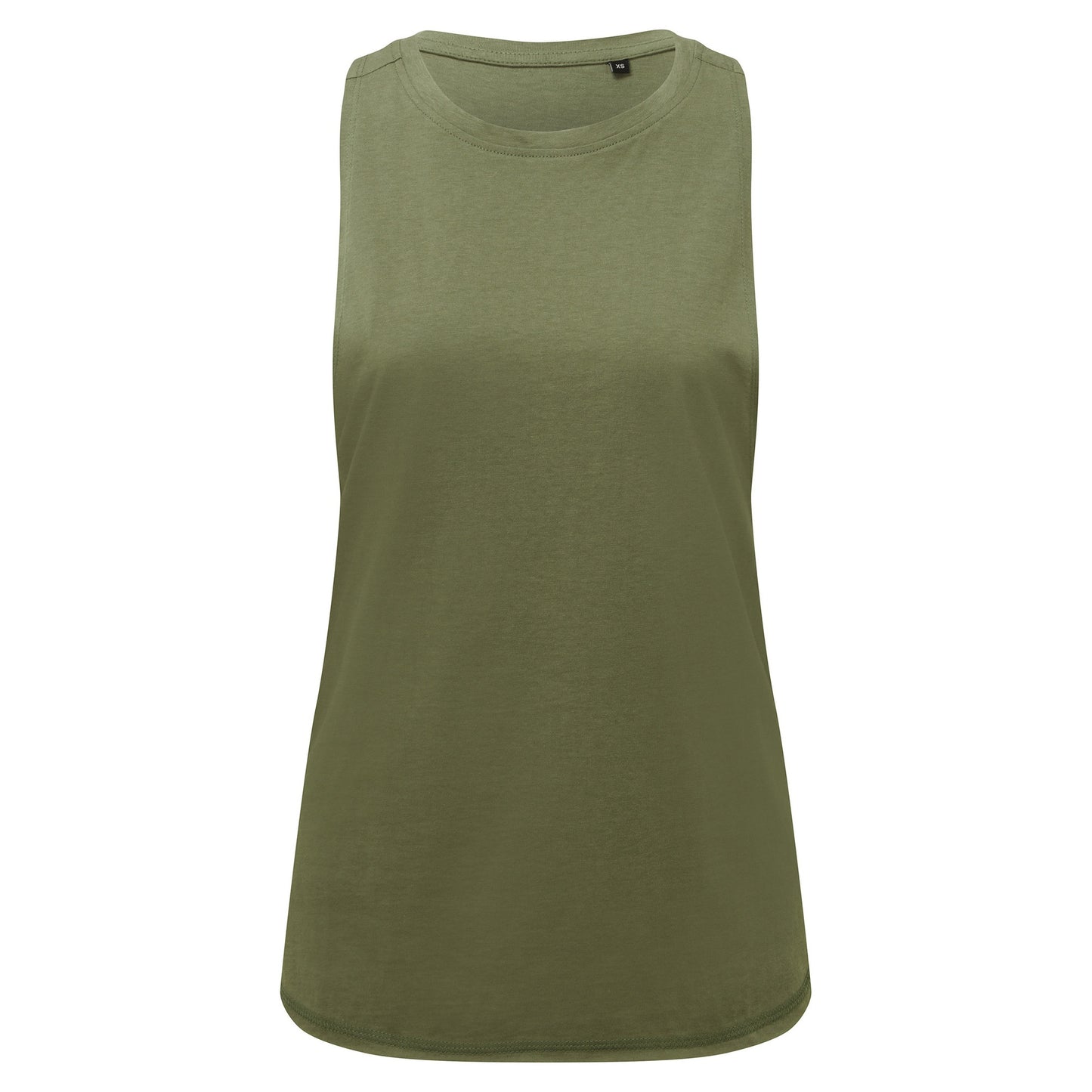 Olive - Front - TriDri Womens-Ladies Organic Tank Top