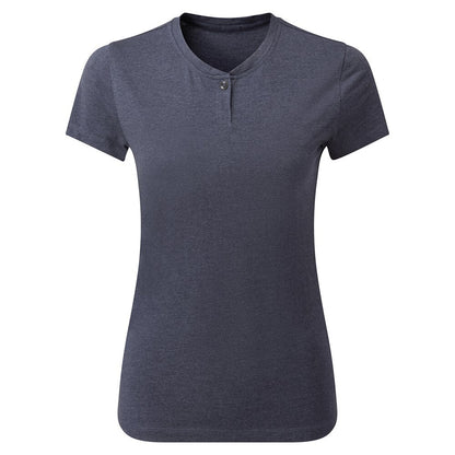 Navy - Front - Premier Womens-Ladies Comis Marl Sustainable T-Shirt