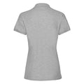 Athletic Heather Grey - Back - Fruit of the Loom Womens-Ladies Premium Polo Shirt