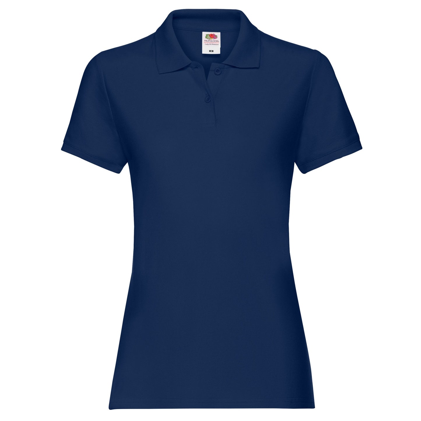 Navy - Front - Fruit of the Loom Womens-Ladies Premium Polo Shirt