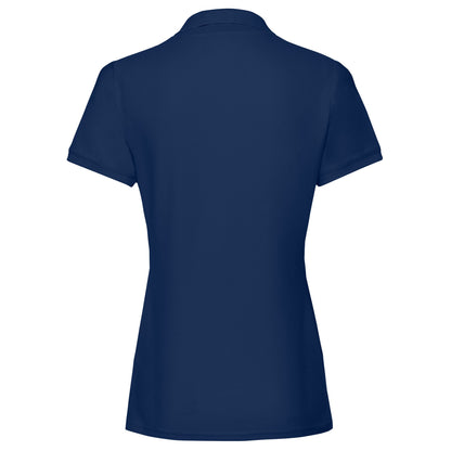 Navy - Back - Fruit of the Loom Womens-Ladies Premium Polo Shirt