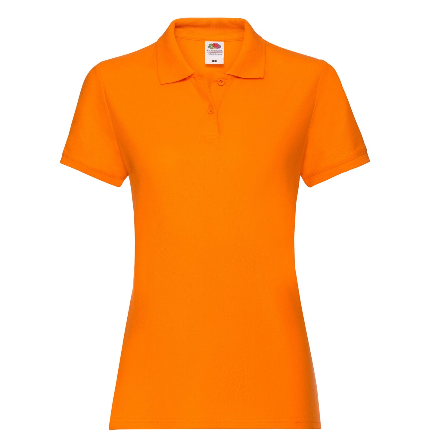 Orange - Front - Fruit of the Loom Womens-Ladies Premium Polo Shirt