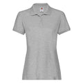 Athletic Heather Grey - Front - Fruit of the Loom Womens-Ladies Premium Polo Shirt