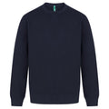 Navy - Front - Henbury Unisex Adult Sustainable Sweatshirt