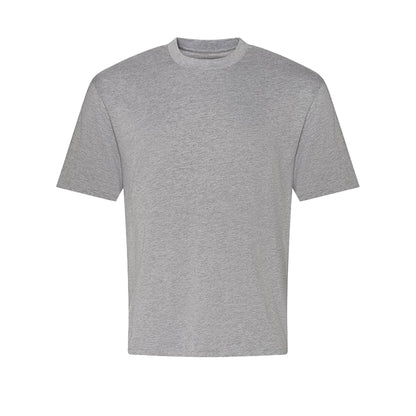 Heather Grey - Front - Awdis Mens 100 Oversized T-Shirt