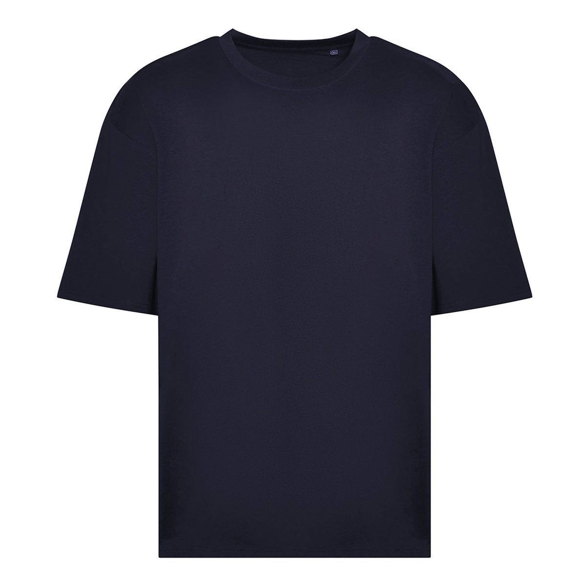 New French Navy - Front - Awdis Mens 100 Oversized T-Shirt