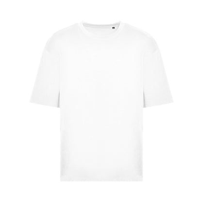 White - Front - Awdis Mens 100 Oversized T-Shirt
