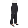 Black - Front - Brook Taverner Womens-Ladies Bianca Suit Trousers