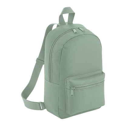 Dusty Green - Front - Bagbase Essential Fashion Mini Backpack