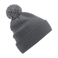 Graphite Grey-Light Grey - Front - Beechfield Snowstar Recycled Beanie