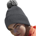 Graphite Grey-Light Grey - Back - Beechfield Snowstar Recycled Beanie