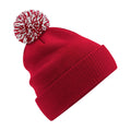 Classic Red-White - Front - Beechfield Snowstar Recycled Beanie