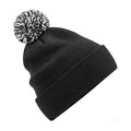 Black-White - Front - Beechfield Snowstar Recycled Beanie
