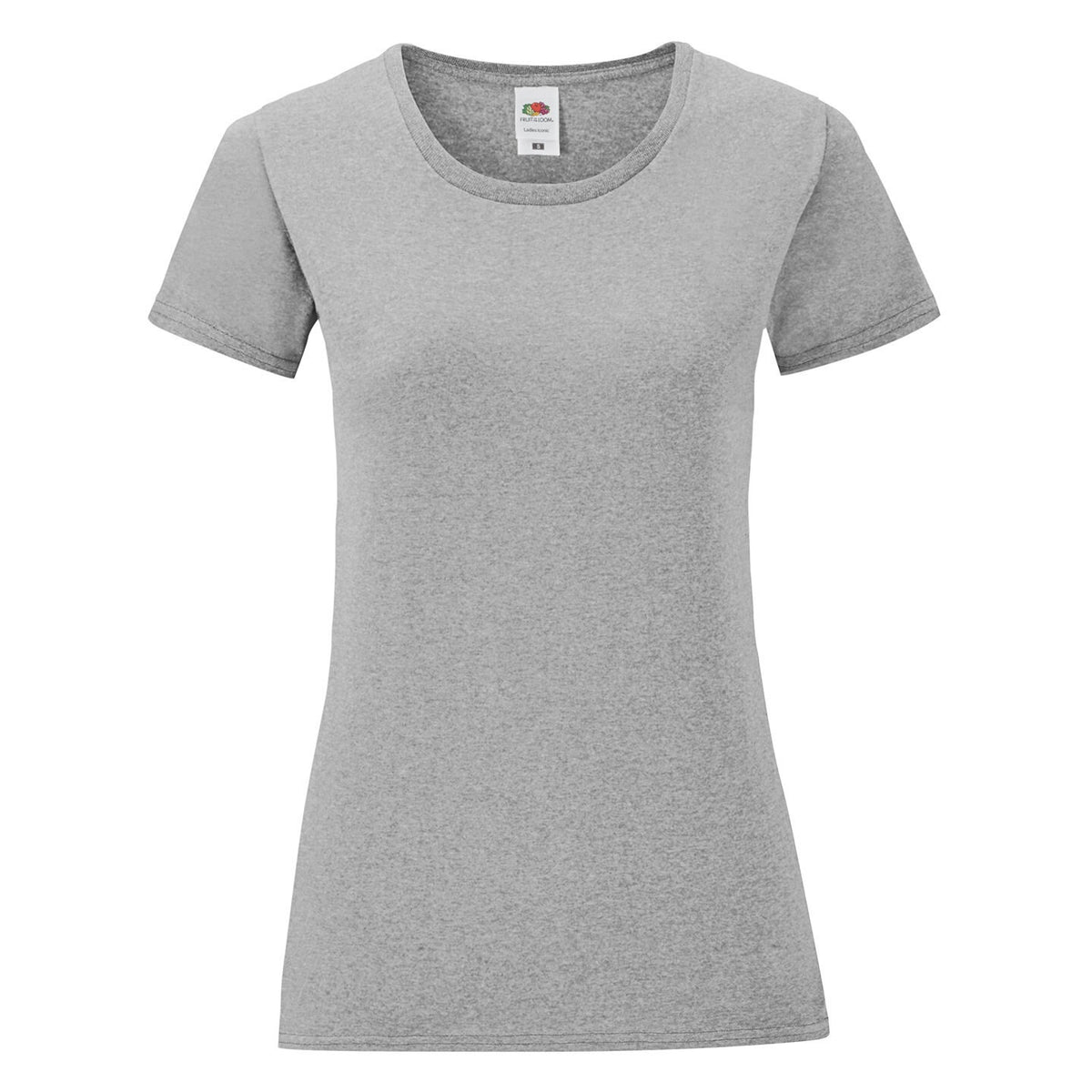 Athletic Heather Grey - Front - Fruit of the Loom Womens-Ladies Iconic Heather T-Shirt