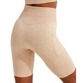 Nude - Back - TriDri Womens-Ladies Melange Melange Seamless 3D Cycling Shorts