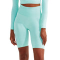Peppermint - Back - TriDri Womens-Ladies Melange Melange Seamless 3D Cycling Shorts