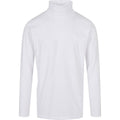 White - Front - Build Your Brand Mens Turtle Neck Long-Sleeved T-Shirt