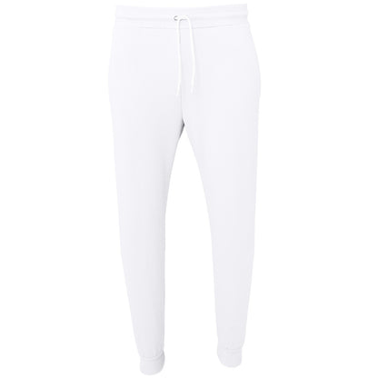 White - Front - Bella + Canvas Unisex Adult Jogging Bottoms