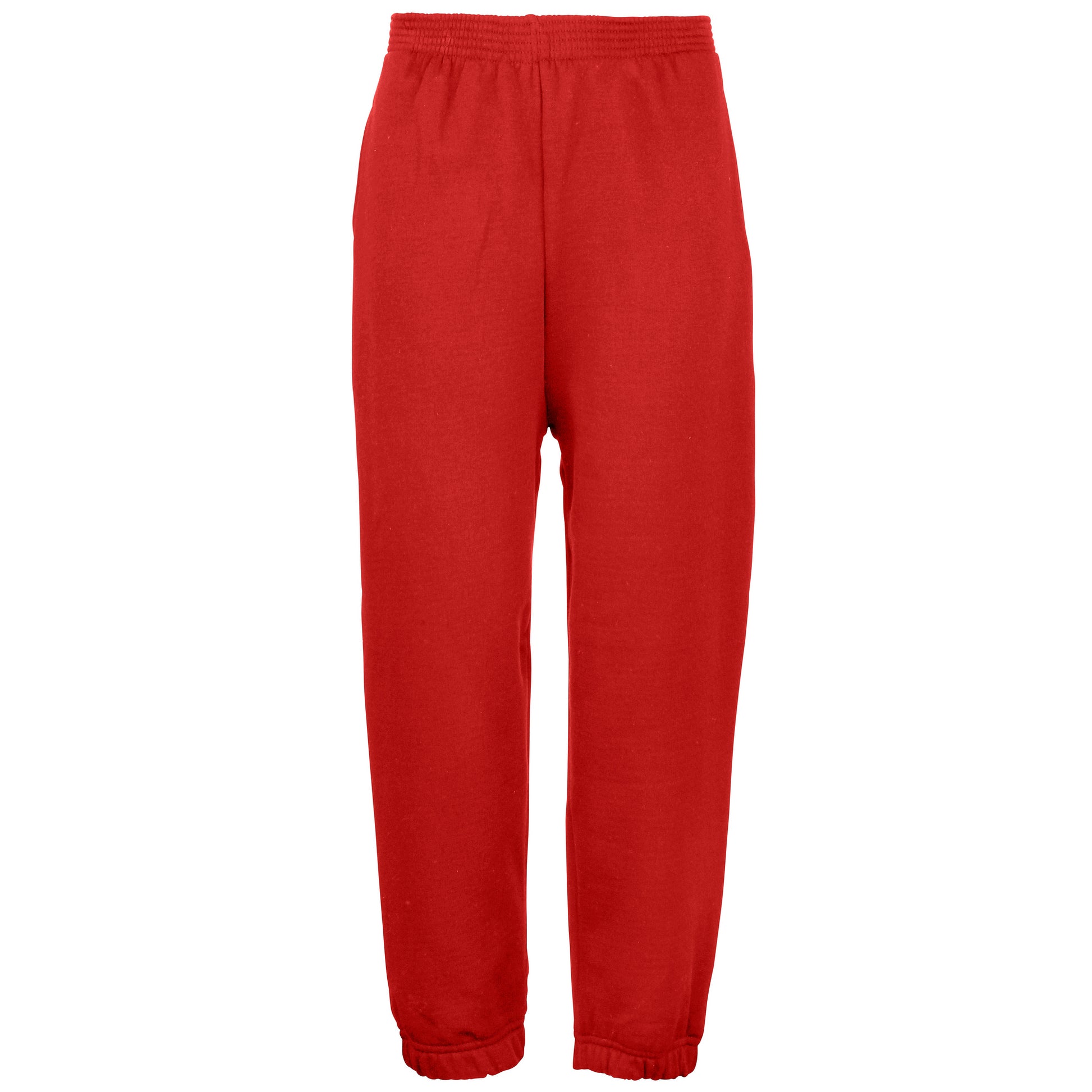 Red - Front - Maddins Kids Unisex Coloursure Jogging Pants - Jog Bottoms - Schoolwear