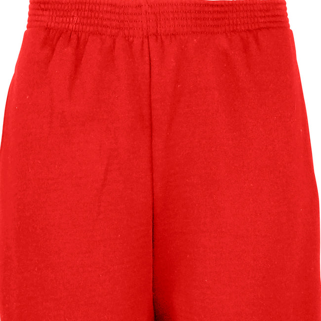Red - Back - Maddins Kids Unisex Coloursure Jogging Pants - Jog Bottoms - Schoolwear